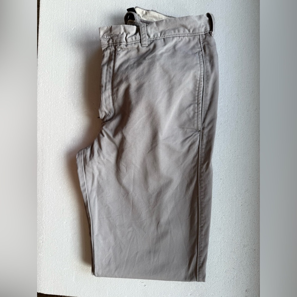 JCREW CLASSIC FIT 100% COTTON GREY BROKEN IN CHINO PANTS 32x32 - Picture 2 of 5